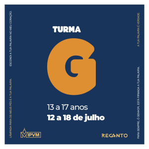 Temporada Julho 2026 - SEMANA M   “TUA PALAVRA” 